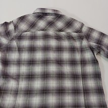 Carhartt 100714 079 Women's Gray & Purple Plaid Flannel Button Up Shirt M (8/10) image 15
