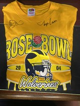 2004 Rose Bowl Big Ten Champions Michigan Wolverines  Mens T Shirt Yellow Large - $30.00