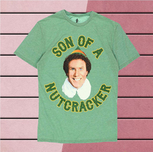 Men&#39;s Will Ferrell Elf Movie Shirt Son Of A Nutcracker Tshirt Mens Size Large - £15.93 GBP