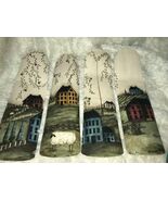 CUSTOM   PRIMITIVE SALT BOX HOUSES WILLOW TREES &amp; SHEEP CEILING FAN - $2,570.35 MXN
