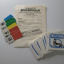 Advance To Boardwalk Replacement Pieces Card Set Instructions Fortune Property - £6.84 GBP