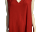 Susan Graver Red V Neck Sleeveless Top Size 3X - £22.77 GBP