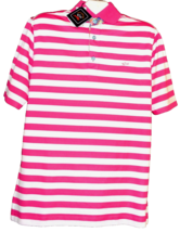 Paul &amp; Shark Yachting Pink White Stripes Men&#39;s Cotton Italy Polo T-Shirt Size L - £81.98 GBP
