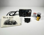 Nikon L35AF Pikaichi 35mm Compact Autofocus Film Camera + Lens Cap + Fil... - $197.99
