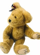The Boyds Collection Bear  #1364 Dark Brown Plush Jointed Arms &amp; Legs Bow 12” - £14.43 GBP