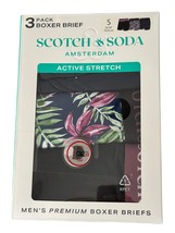 Scotch &amp; Soda Amsterdam Boxer Briefs Active Stretch 3 Pack Multicolor Small NWT - £16.22 GBP