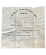 Antique 1844 University Tennessee Antebellum Honor Society Philomathesia... - $841.50