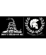 8&quot; ΜΟΛΩΝ ΛΑΒΕ MOLON LABE &amp; GADSDEN DON&#39;T TREAD Vinyl Car Truck Sticker 2... - $169.11 MXN