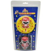 VINTAGE 1994 MIGHTY MORPHIN POWER RANGERS SNACK SET CONTAINER JASON IN P... - £21.57 GBP