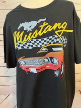 NWT Ford Mustang Tee Shirt Graphic T-Shirt XL Short Sleeve Black Horse C... - $478.19 MXN