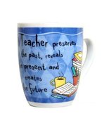 Blue Porcelain Teacher Mug - Gifts for School Teachers - £11.98 GBP