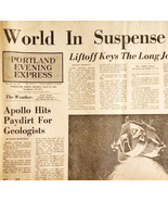 1969 Apollo 11 Moon Landing Return Mission Portland Express Newspaper 8/... - $1,128.55 MXN