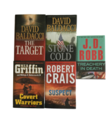 Suspense Mystery Hardcover Books Lot Various Authors David Baldacci Robe... - $28.49 CAD