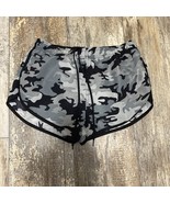 Unisex Uzzi Swim Shorts Camo Swimshorts Camouflage Gray &amp; Black SZ Small - £15.93 GBP