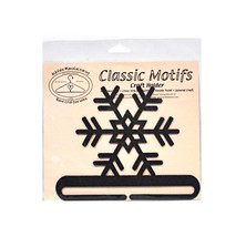 Classic Motifs Snowflake 6 Inch Charcoal Split Bottom Craft Holder - £11.84 GBP