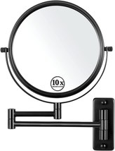 Mumianshu Wall Mounted Makeup Mirror, 1X/ 10X Magnifying Makeup Mirror, 8&quot; Doubl - £35.73 GBP