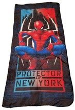 Marvel Spiderman Spider Sense Blue Camping Sleeping Bag Protector Of New York - £11.18 GBP