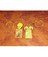 Pair of Looney Tunes 32 Cent Stamps Ring Keychains, Tweety Bird and Taz - £7.80 GBP