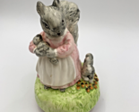Schmid Beatrix Potter Goody TipToes Gray Squirrel Music Box Spoon Full o... - $26.55