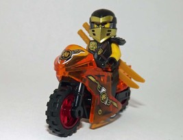 Gift Minifigure Cole Ninjago with Motorcycle Fast Ship - £6.67 GBP