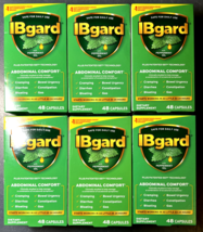 Lot of 6 IBgard for Irritable Bowel Syndrome 48 Capsules Each Exp. 2/26 ... - £108.25 GBP