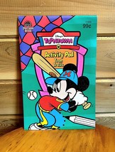 Vintage Disney NOS Activity Pad Mickey Mouse 1995 BN Toon Town - $20.99