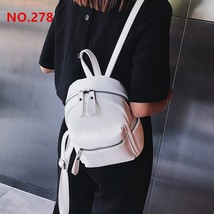 Women Mini Backpacks PU Leather Shoulder Bag Teenage Girls Small Bagpack Luxury  - £60.68 GBP