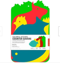 colorful kitchen counter savers animal cutting board set - $12.19