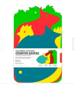 colorful kitchen counter savers animal cutting board set - $16.72 CAD