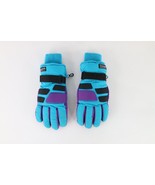 Vintage 90s Streetwear Distressed Color Block Insulated Winter Gloves Te... - $39.55