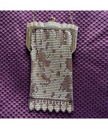 Vintage Whiting &amp; Davis Gold Flat Armor Mesh Purse With Gold Chain Strap... - $210.43 CAD