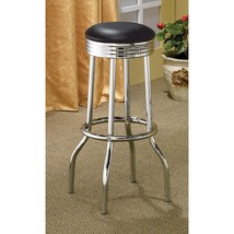 Black Chrome Bar Stools (Set of 2) - $199.99