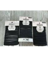 3 Pack -Scunci No Damage XThick Hair Tight Hold Hair Elastics, Black, 66... - $13.74