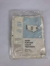 Vintage Sears Portable Color Television TV Model 562.40070050 OPERATING MANUAL - £19.47 GBP