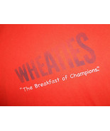Wheaties Brand Cereal "The Breakfast Of Champions" Orange Graphic T Shirt - M - $17.69
