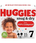 Huggies Size 7 Diapers, Snug &amp; Dry Baby Diapers, Size 7 (41+ lbs), 15 Co... - $28.53 CAD