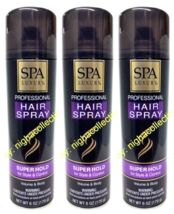( Lot 3 ) S.Luxury Professional Volume &amp; Body Super Hold Hair Spray 6 Oz Each - £18.19 GBP