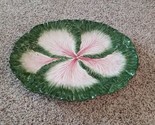 FITZ &amp; FLOYD Cabbage Leaf Oval Platter Or Wall Hanger  16.5” x 12.5” Bur... - $108.90