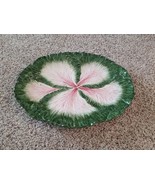 FITZ &amp; FLOYD Cabbage Leaf Oval Platter Or Wall Hanger  16.5” x 12.5” Bur... - £87.04 GBP