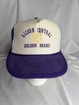 Vintage Nissan Alcorn Central Golden Bears SnapBack Hat Purple - £15.76 GBP
