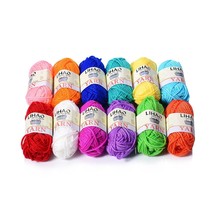 12 Skeins Mini Yarn For Knitting Crochet Craft - 100% Acrylic - £12.96 GBP