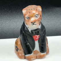 Franklin Mint Alphabet Thimble 1985 vtg figurine friend forest Jaguar J cat spot - £15.87 GBP