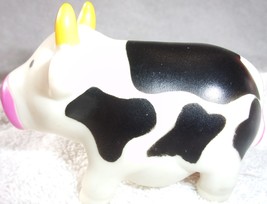 Black &amp; White Rubber Cow - $1.99