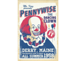 1990 Stephen King IT Pennywise The Dancing Clown Derry Maine Poster/Print  - £2.39 GBP