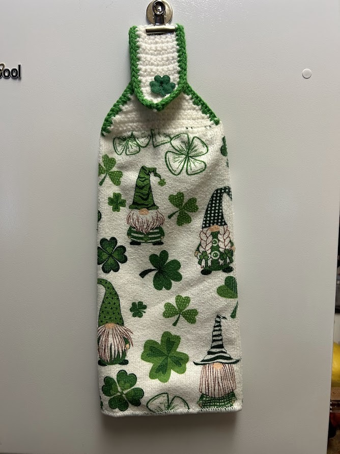 St. Patrick Gnome Hanging Towel - style 2 - $3.50