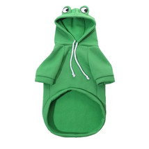 Soft Warm Dogs Cats Funny Halloween Cosplay Frog Costume Sweatshirts Autumn Hood - £13.18 GBP