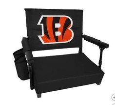 Cincinnati Bengals Stadium Seat NFL Premium Foldable Pocket Black Orange... - $1,597.64 MXN