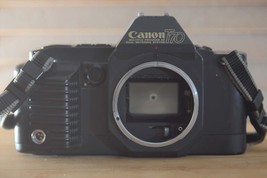 Canon T70 35mm SLR Camera. Good condition, cleaned and tested. Perfect beginner  - £78.18 GBP