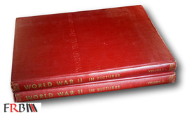 Rare  1945 World War II In Pictures Volumes 1 &amp; 2 - £31.06 GBP