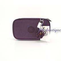 NWT Kipling AC8217 50 Pens Case Cosmetic Accessory Box Polyamide Purple ... - $32.95